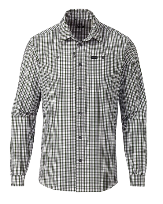 Borrego LS Shirt | Mini Cross Check Verde Plaid