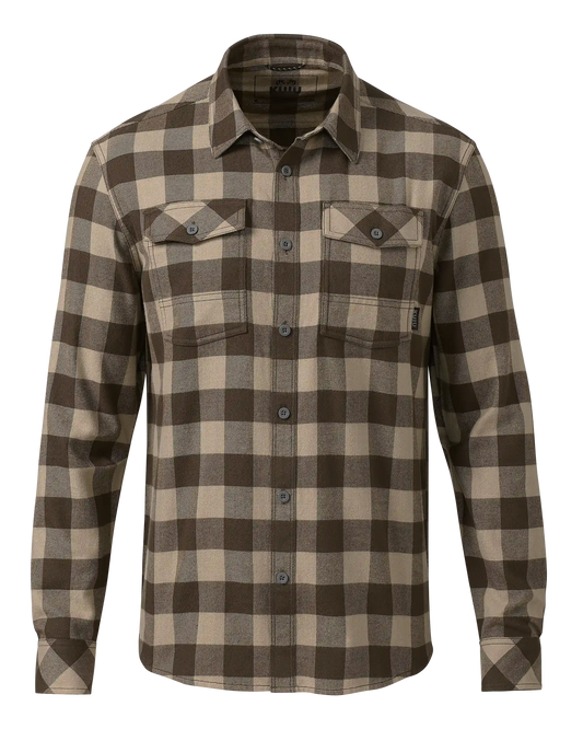Outlet Field Flannel Shirt | Brown Buffalo Check