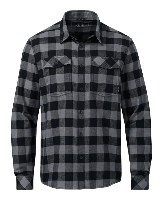 Outlet Field Flannel Shirt | Gunmetal Buffalo Check