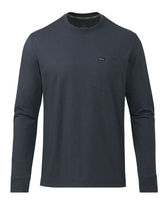 Workgrade LS Pocket Crew | Steel Blue
