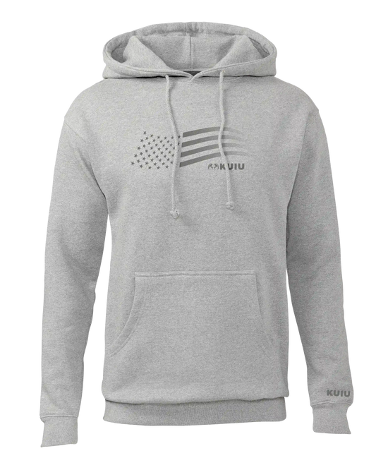 KUIU Flag Hoodie | Heather Grey