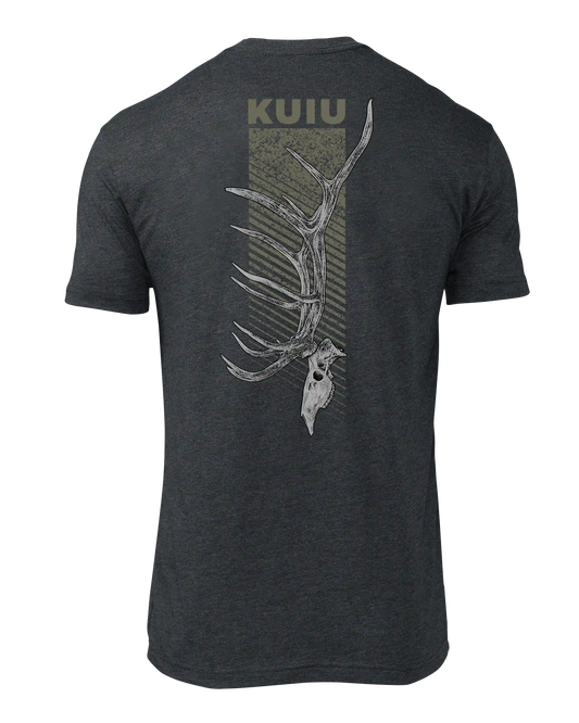 KUIU Elk Skull T-Shirt | Charcoal