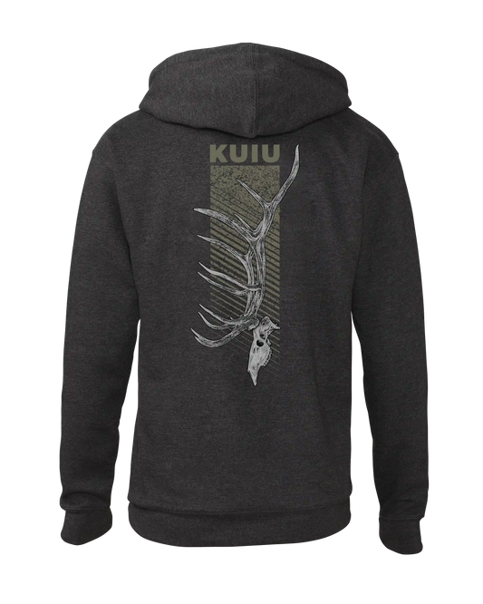KUIU Elk Skull Hoodie | Charcoal