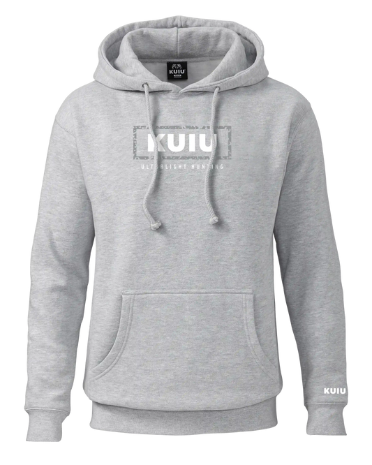 KUIU Box Logo Hoodie | Heather Grey