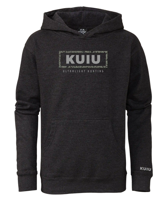 Youth Box Logo Hoodie | Charcoal