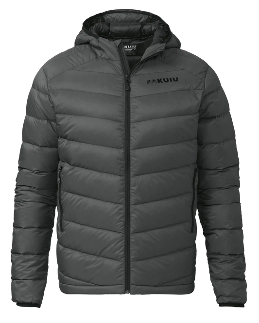 Super Down LT Hooded Jacket | Gunmetal