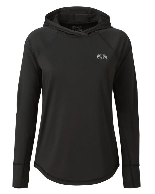 Women's Gila LS Hoodie | Black